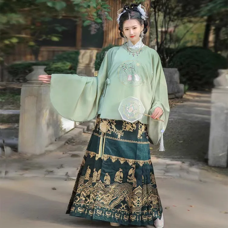 Sunny Song Dynasty Modified Hanfu Costume Female Original Skirt Khov ...