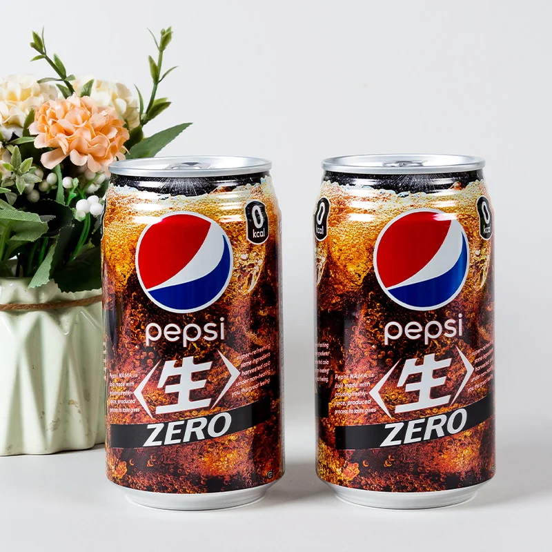 Японская Пепси сырая Кола оригинальный вкус безсахарный газированный напиток 340 мл мини