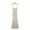 Cinnamon Apricot Slip Dress