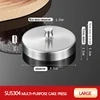 Silver large hamburger Mold Press