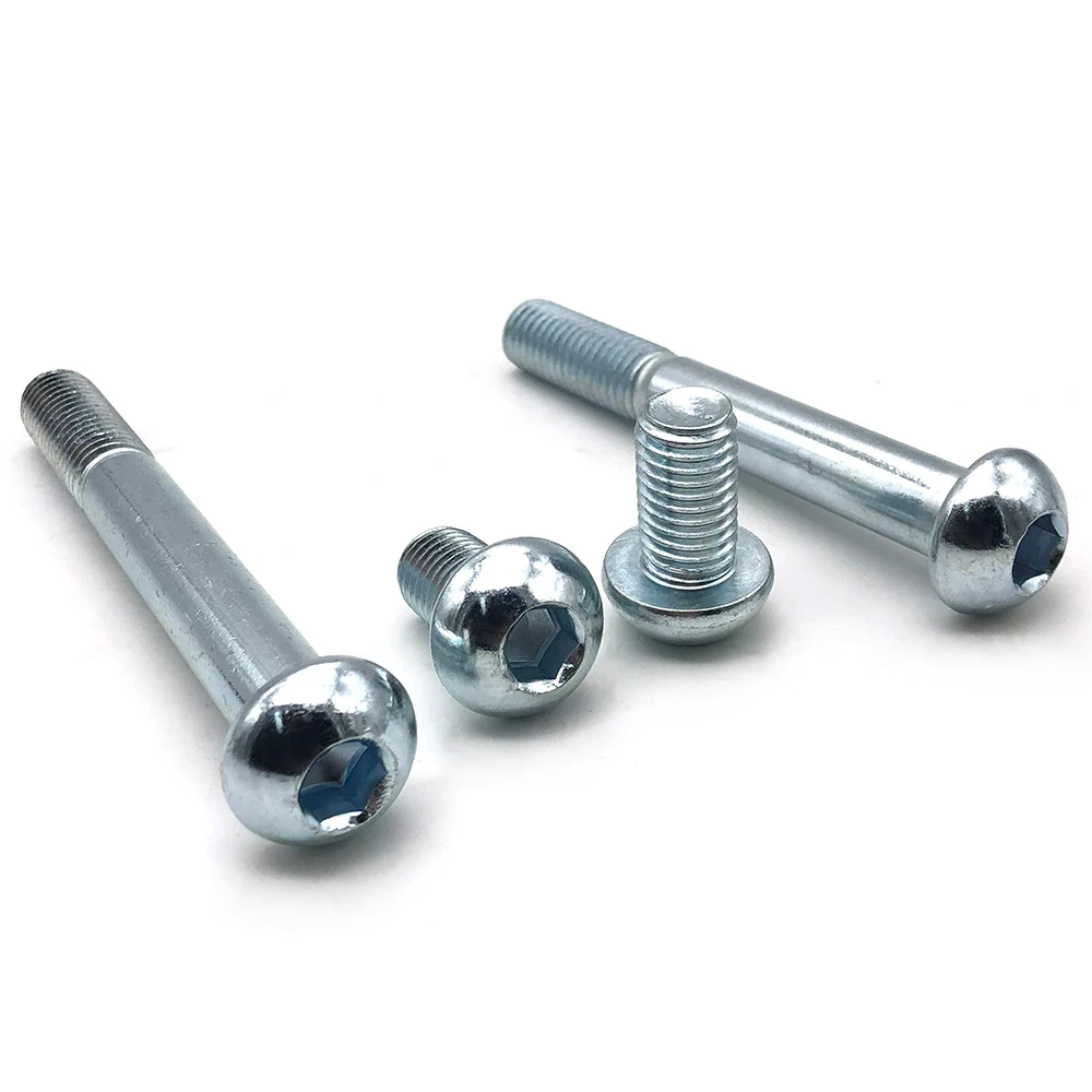 Cup Allen M2 M3 M4 M5 M6 M8 M10 Stainless Steel Hex Drive Hexagon Socket Round Button Head Machine Screws