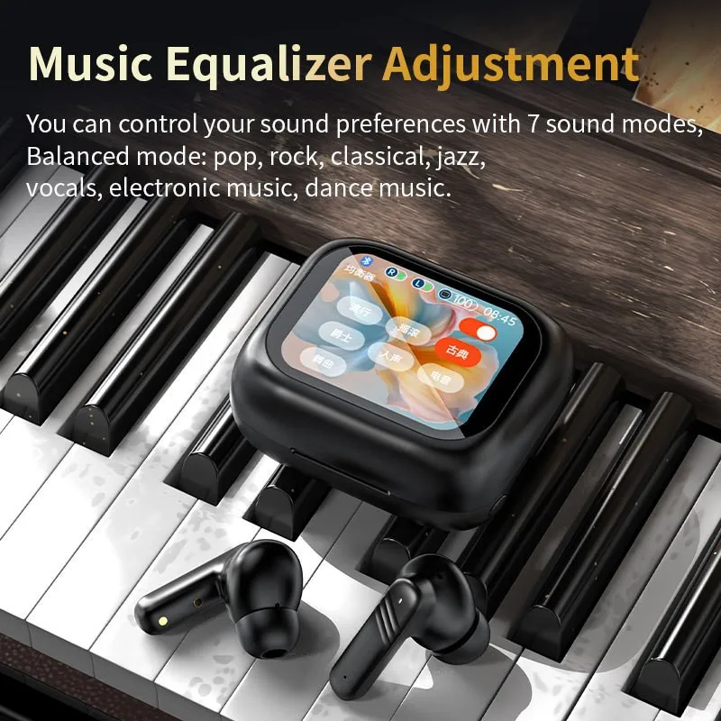 A9PRO Wireless Earbud Bluetooth5.4 Earphone ANC+ENC in Ear Touch Screen Control Active Noise Reduction  Audifonos bluetooth