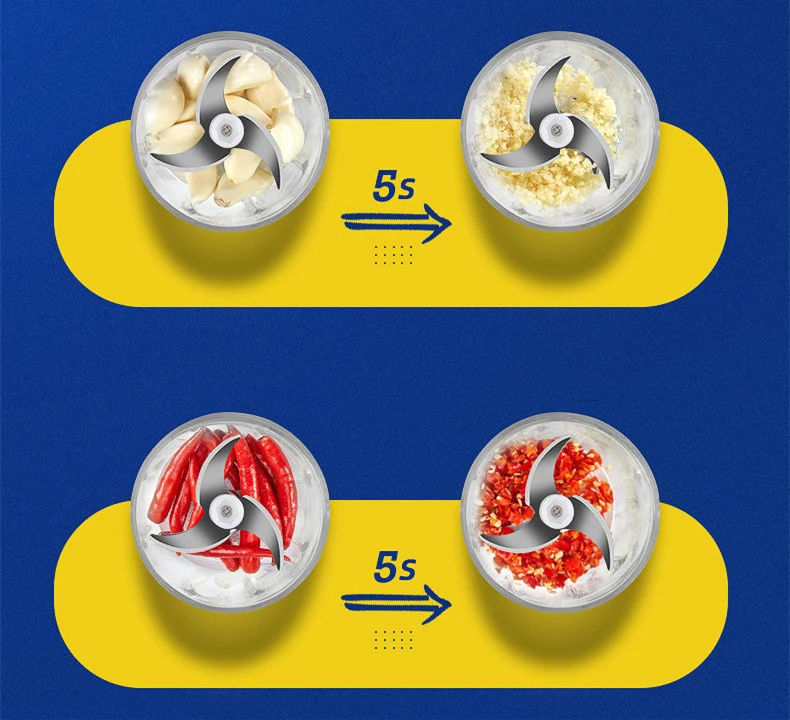 Electronic Mini Food Chopper Blender Household Kitchen Appliance Usb