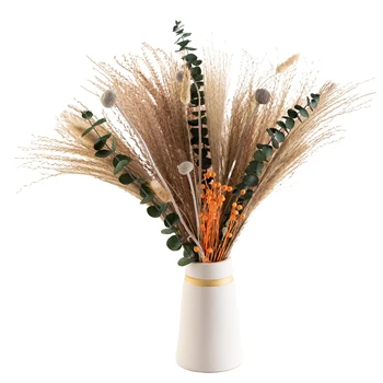 Home Decoration Wedding Flower Preserved Boho Pampas Grass Natural Dry Mini Dried Flower Bouquet