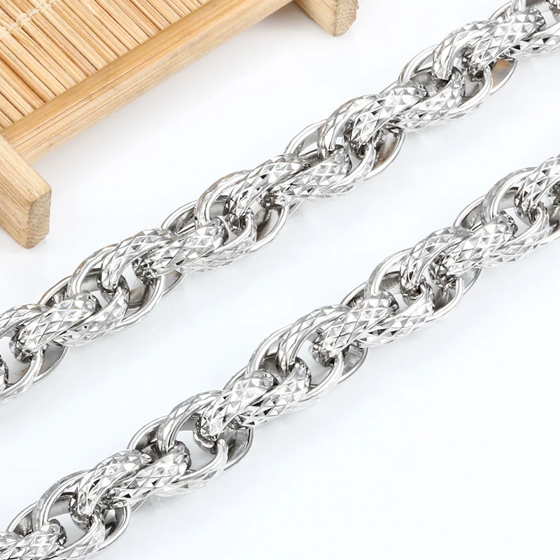 Wholesale Fashion Stainless Steel Choker And Bracelet Hip Hop Necklace For Diy Jewelry Making