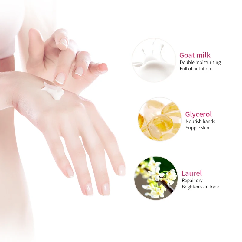 Moisturizing Hand Cream Anti-cracking Wrinkle Removal Whitening Repair  Lotion Plant Extract Hand Massage Nourishing Hand Care