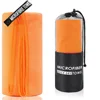 Orange cylindrical bag