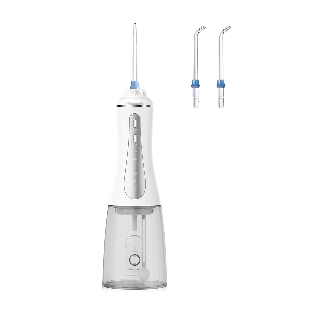 350ml Capacity  Portable Oral Jet Pik Teeth Whitening Machine Cordless Rechargeable Water Dental Flosser
