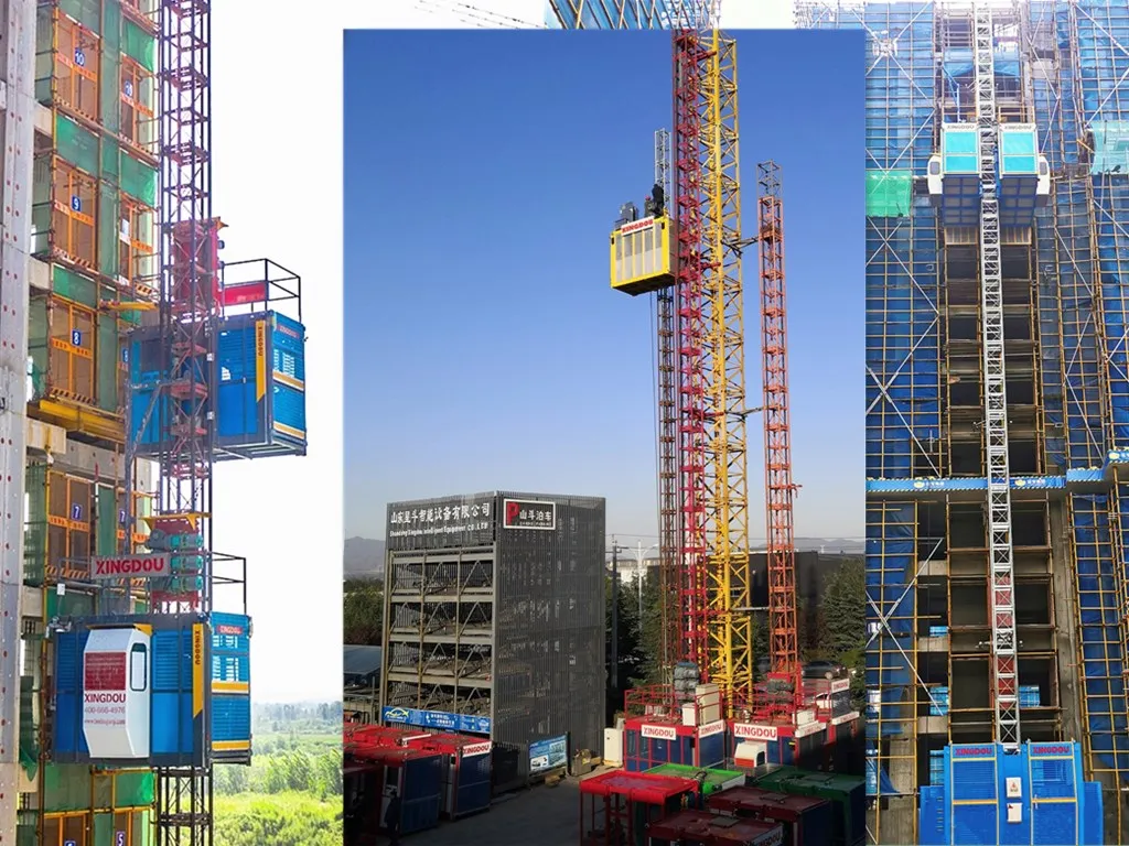 SC100 Building Construction Elevators for Lifting Cargo and Passengers