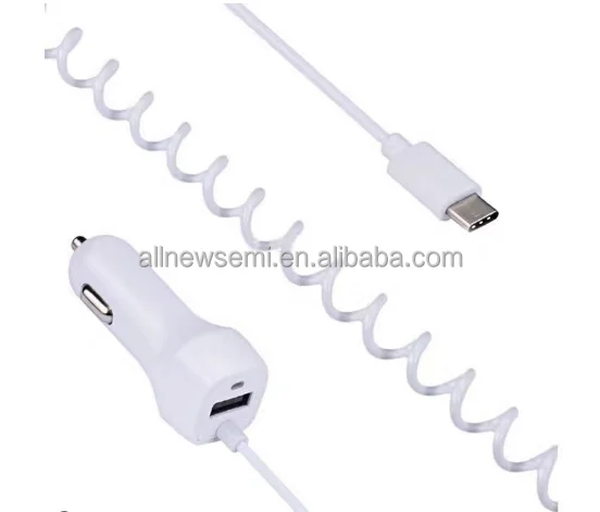 USB cable car charger with type-C interface