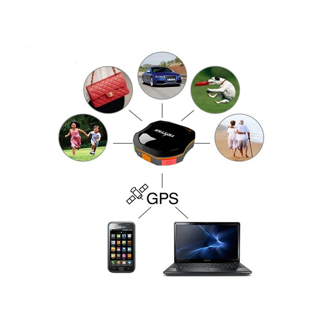 Personal Mini GPS Tracker Waterproof IP68 180-Hour Standby GSM GPRS TK1000 Tracking Device for Children for Automotive 12-Month