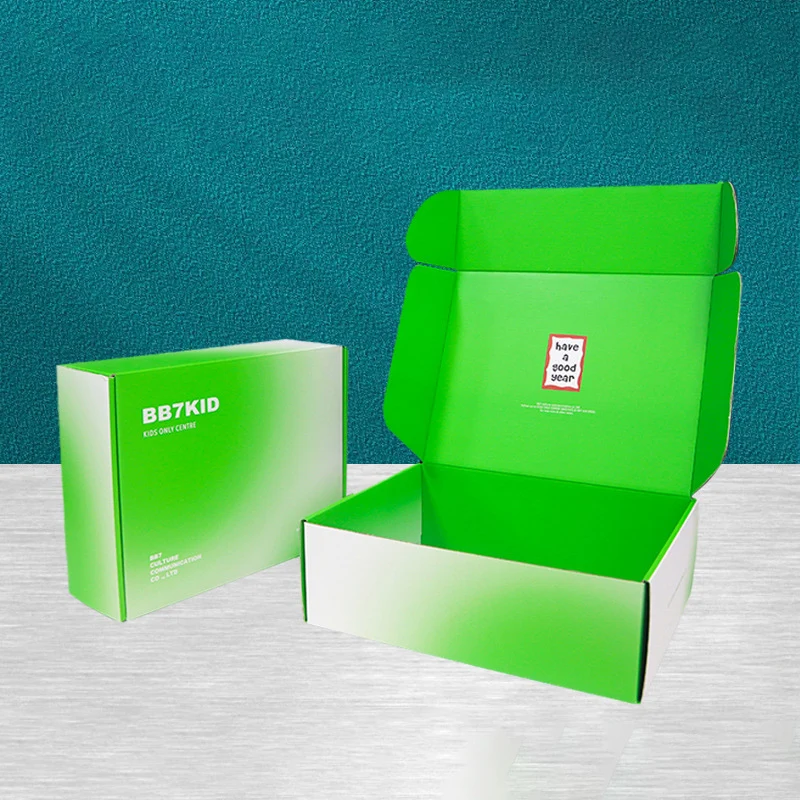 Pink Custom Corrugated Carton Shipping Boxes Apparel Packaging With