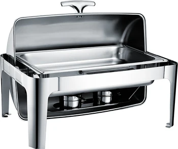 Buphex 723C-1 Rectangle Chafer Stainless Chafing Dish For catering Hotel And Restaurant Commercial Kitchen Buffet Food Warmer
