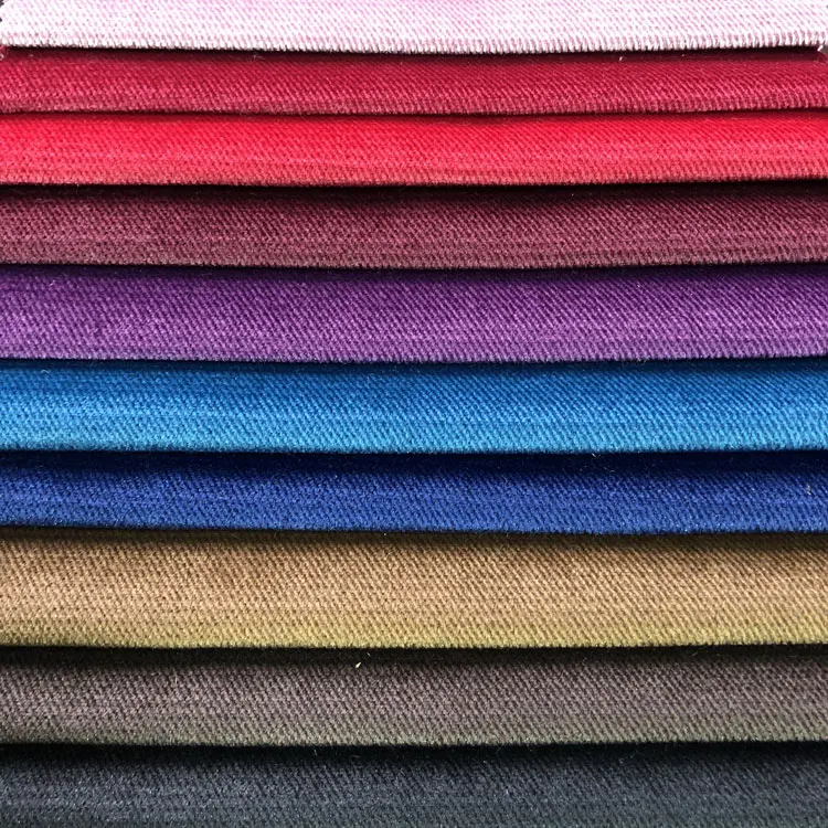 Home Textile Upholstery Sofa Crushed Velvet Fabrics Wholesale Twill
