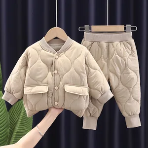 Wholesale UnisexTwo-Piece Set Warm Winter Jacket & Pants for Babies & Kids Baby Outwears