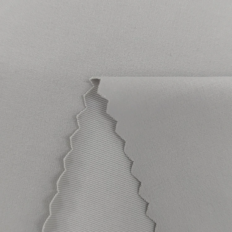 90% Polyester 10% Spandex Sportswear Fabric for Girls Soft Comfortable Breathable Warp Lining Activewear Lingerie Plain Tricot