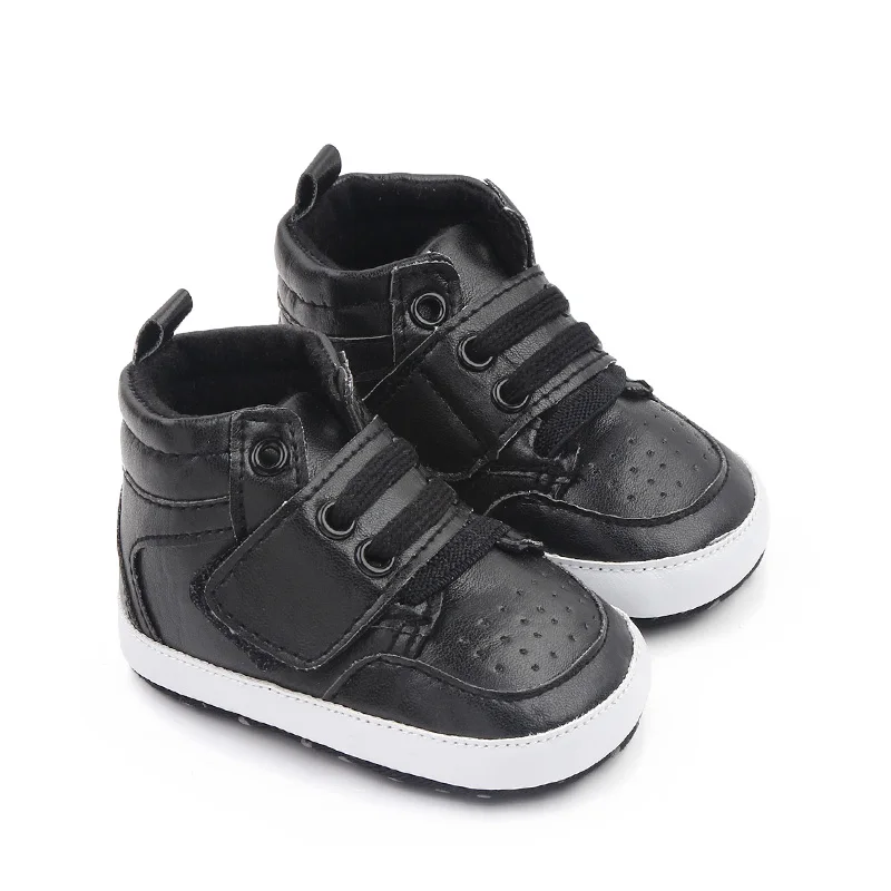 Hot Selling PU Leather Baby Sport Shoes Spring Autumn Prewalker Shoes for Boys factory