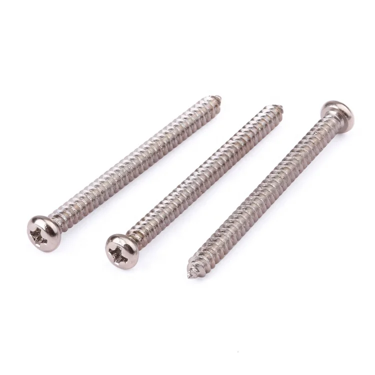 Factory price fasteners M2-M8 pan head phillips carbon steel self-tapping nails screws