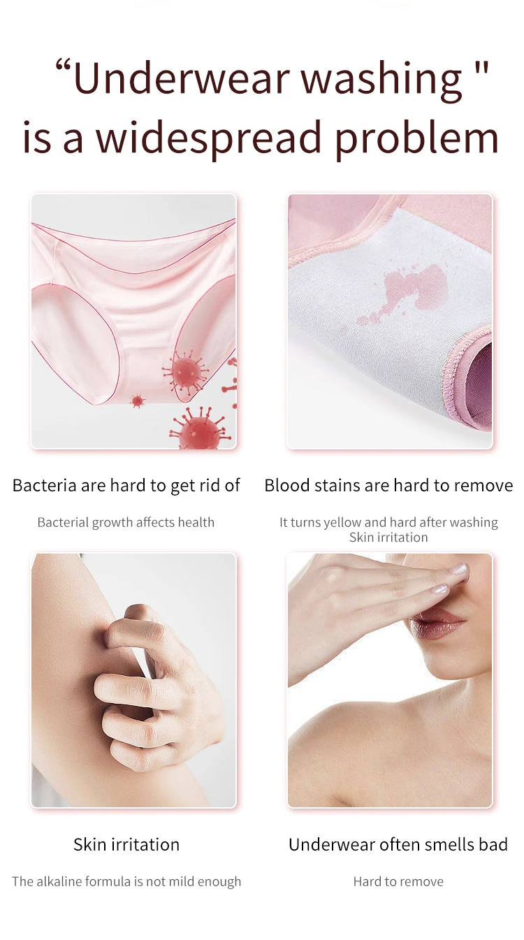 Women's Underwear Soap To Remove Yellow And Blood Stains 80g/pcs Love