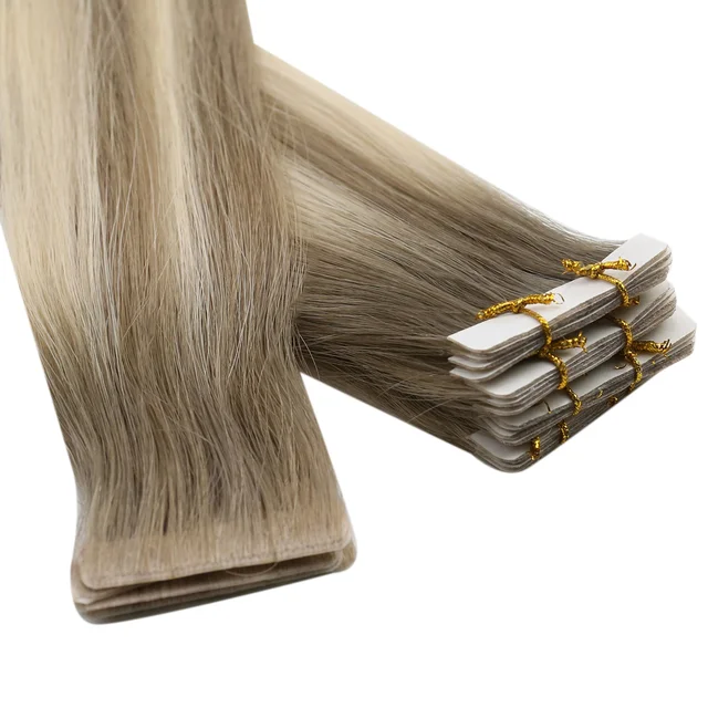 Full Shine New Balayage Color Seamless Virgin Cuticle Aligned Injection Tape in Human Hair Extensions