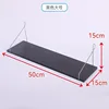 Black, 50cm [Includes adhesive hooks and traceless nails]