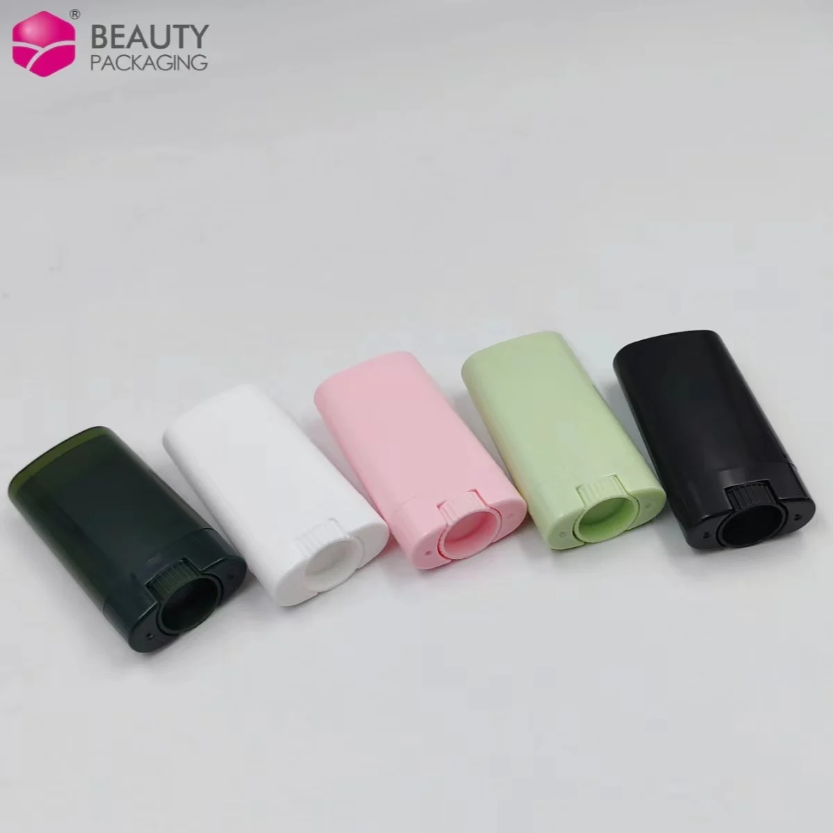 40 Stück Ovale Lippenbalsam-Tuben Aus Kunststoff – Nachfüllbar, Mit Drehmechanismus, Für DIY-Lippenpflege & Deo