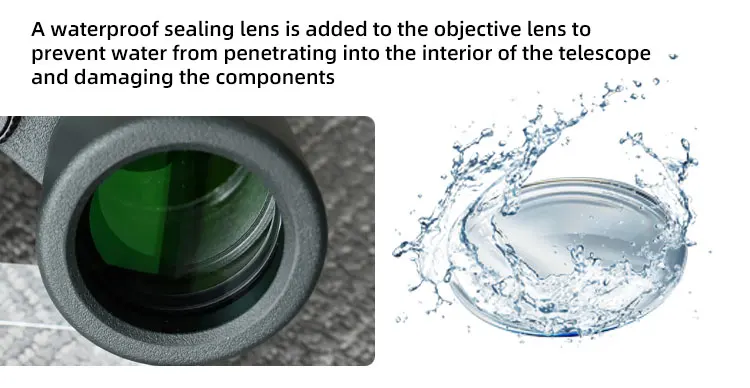 BINOCK Nitrogen Binoculars Long Range ED Glass IPX7 Waterproof 8x32 Hollow 10X32 Binoculars Powerful with Night Vision
