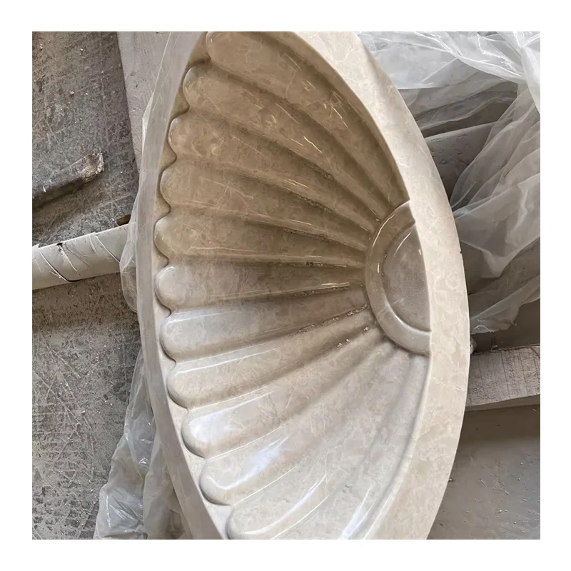 Modern Design Beige Marble Carving for Home Hotel Decoration 3D CNC Carving for Home Design