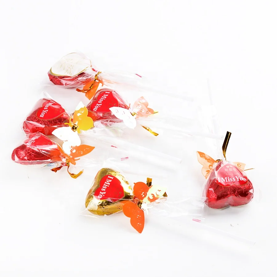 Шоколадный леденец в форме сердца