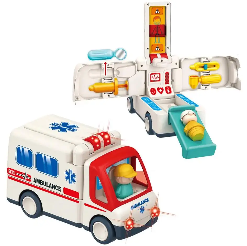 子供向けごっこ遊び学習＆教育緊急車両救急車おもちゃドクターキット