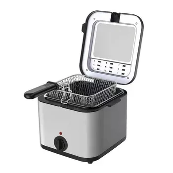 Electric Deep Fryer Commercial household Deep Fryer  2.5l Oil Capacity Rectangle Stainless Steel