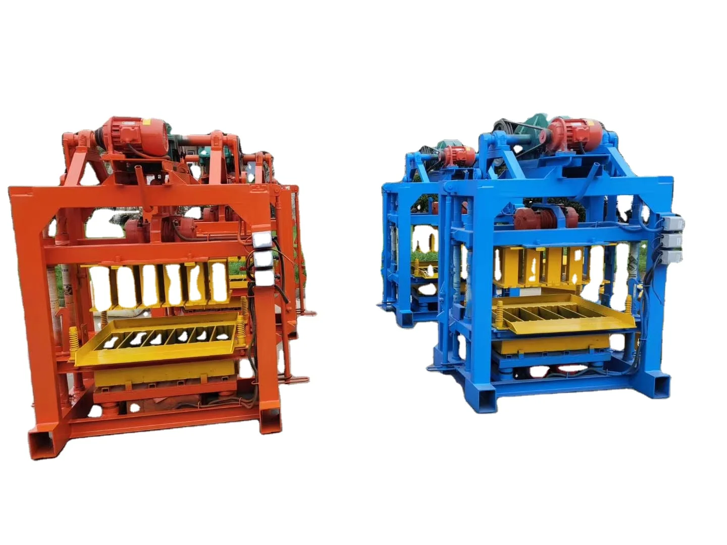 QTJ4-40 Deodorant Block Machine Electric Motor 6x8x18 Concrete Solid Block Machine Angola Price
