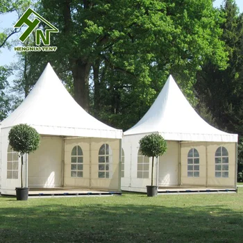 5x5m Commercial Outdoor Pergola Tent High Peak Snow White Pagoda For Wedding Party Events