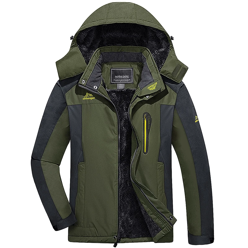 Winter Fleece Jacket - Sport Outdoor Coat with Custom Logo