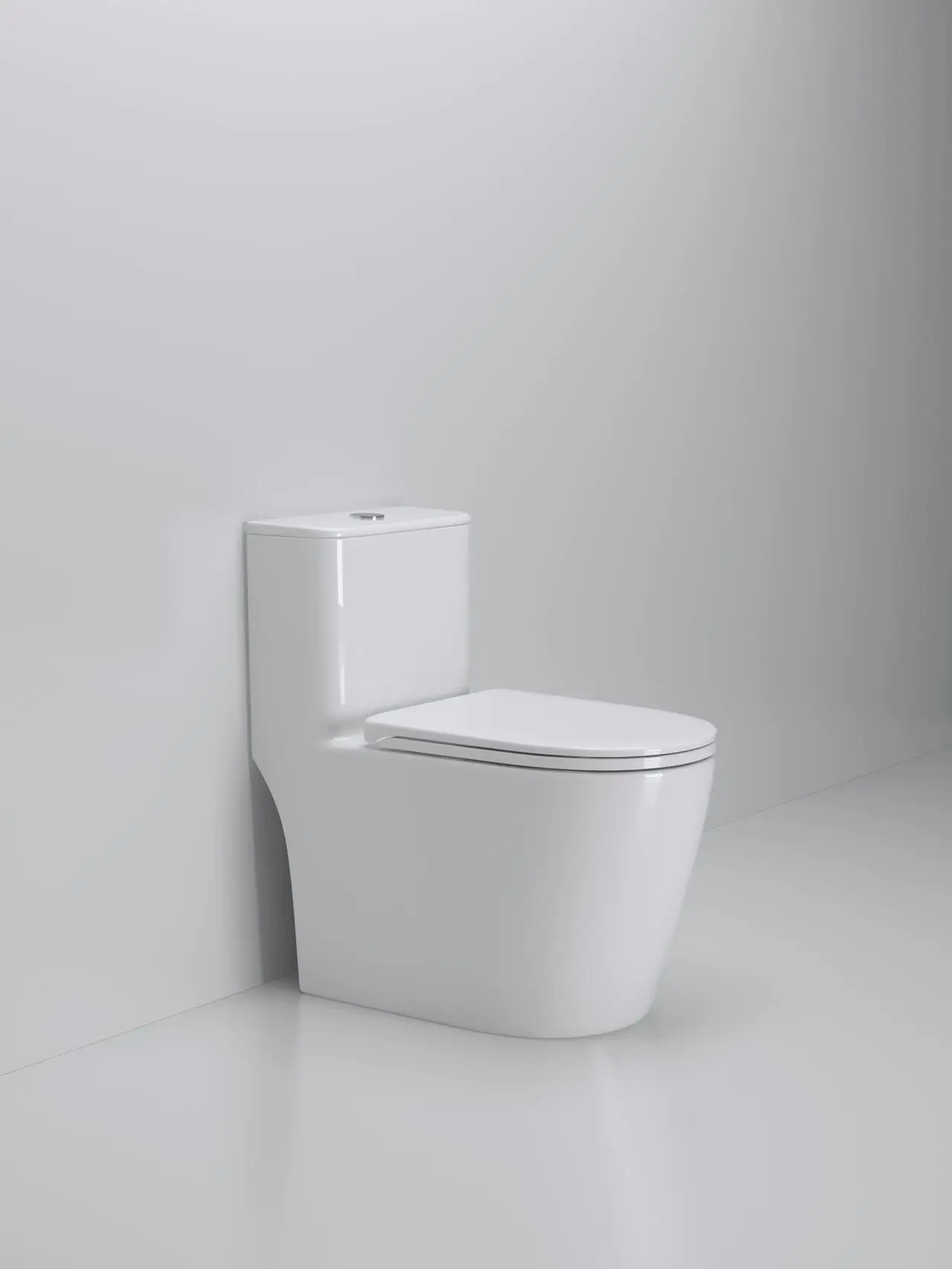 New design sanitary ware one piece ceramic toilet bathroom siphonic flushing water closet supplier