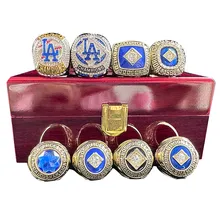 Custom 2024 Los Angeles Dodgers 8 Gold Plated Championship Rings Wooden Box European Popular Accessories for Both Men and Women