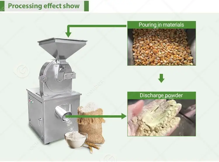 Food Process Sumac Grinder Universal Flour Milling Pulverizer Herbs Bark Grind Machine for China