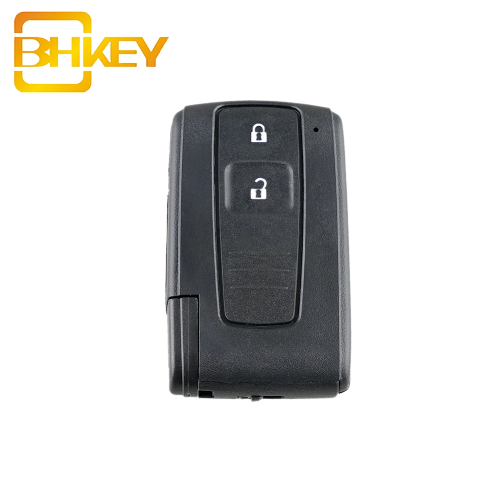 2 Buttons Remote Key Fob Case Shell Blade Black For Toyota Prius Corolla Verso