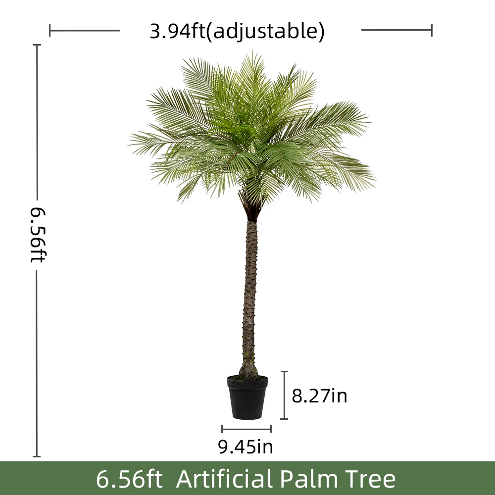 Coconut tree Palm tree 180cm/220cm/250cm/280cm stimulation indoor/outdoor hotel decorative artificial plants details