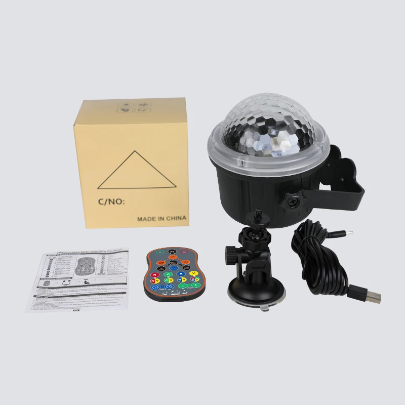 Mini Magic Disco Ball Lamp LED Star Ambient lights Housing Decorations Remote Control Strobe Lighting For Party Wedding Bedroom