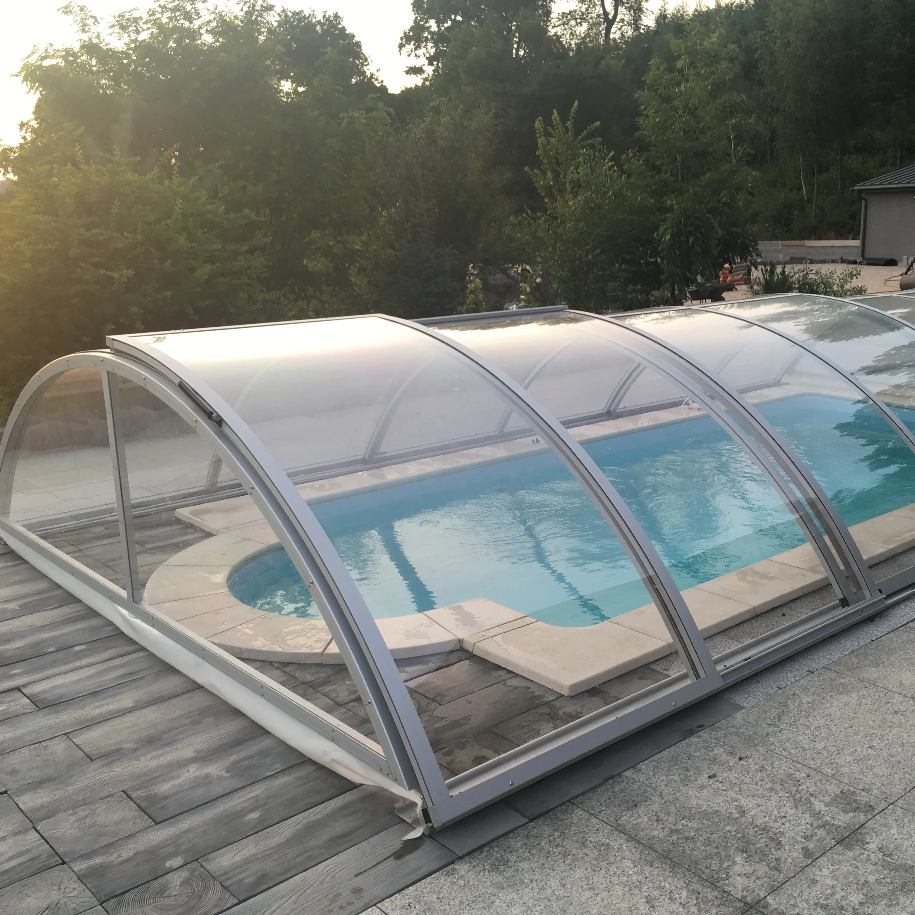 100% Maintenance Retractable Aluminium Swimming Pool Cover - Buy ...