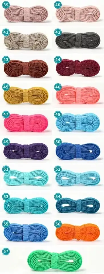 Can custom high quality flat shoelace 8 mm wide 50-200 cm length , flat shoelaces for sneakers