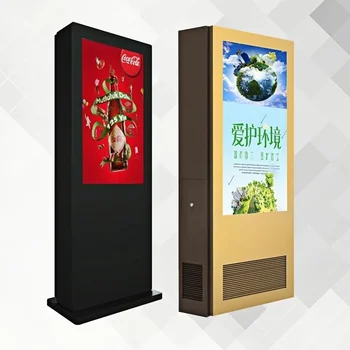 32 43 49 55 65 75 inch Outdoor Screen 2000 nits Digital Signage Stand Kiosk Shopping Mall LCD Advertising Player Display