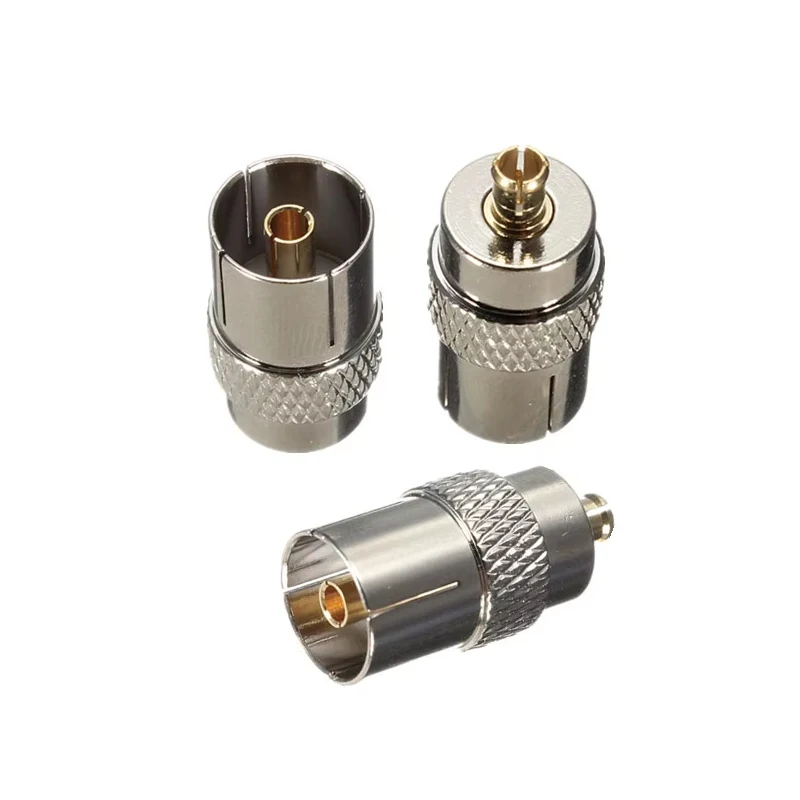 Adapter MCX Male Plug to IEC PAL Jack Female MCX to IEC