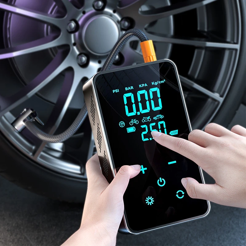 Wireless 150PSI Car Air Pump 3600mAh Tire Inflator LCD Display Use for Cycle Bike Motorcycle Car - view 6