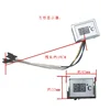 Square water temperature gauge