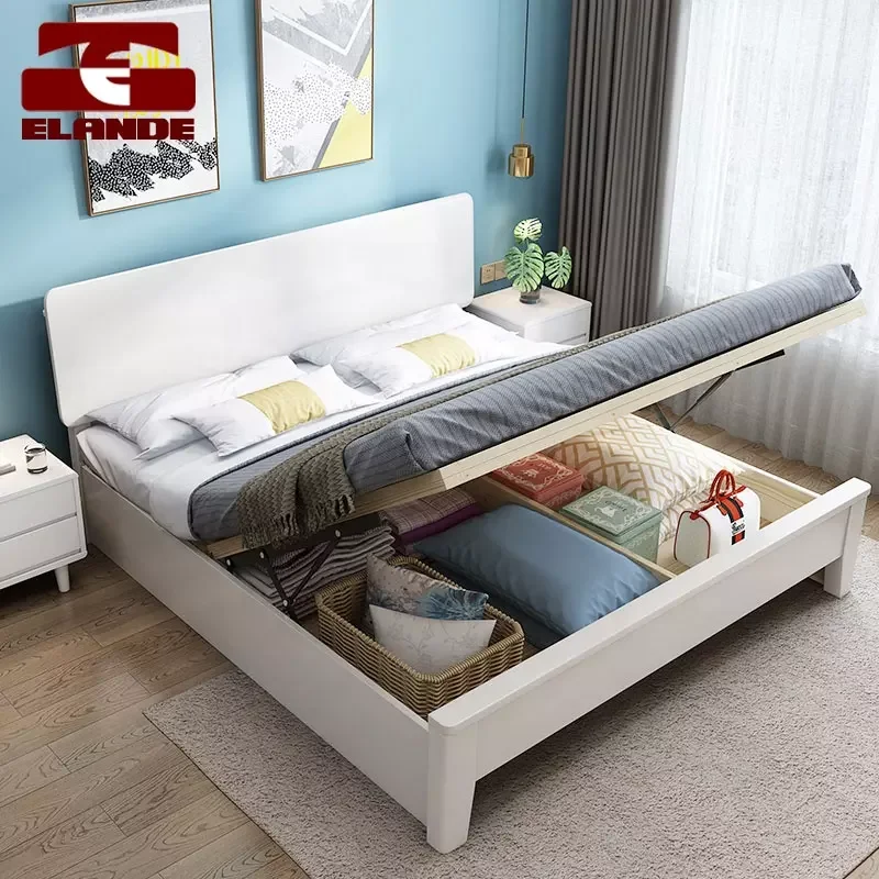 element Publiciteit Vermindering Solid Wood Bed Nordic White Minimalist Single Bed Double Bed Custom Bedroom  Furniture - Buy Massief Houten Bed Eenpersoonsbed Tweepersoonsbed Opbergbed  Op Maat Gemaakte Meubels,Letto In Legno Massello Letto Singolo Letto  Matrimoniale
