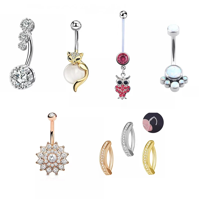 2023 Popular Piercing Jewelry Belly Button Beautiful Navel Piercing