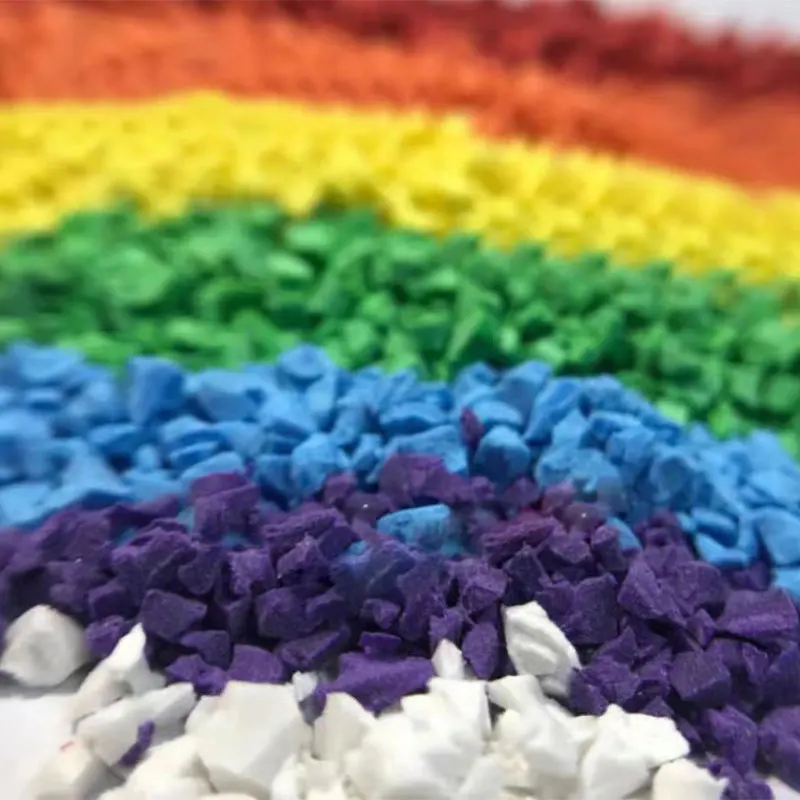 Skyjade EPDM Rubber Granule 4-6 Mm Colorful Rubber Granule 10%-20% Glue Content Rubber Granules for Artificial Grass