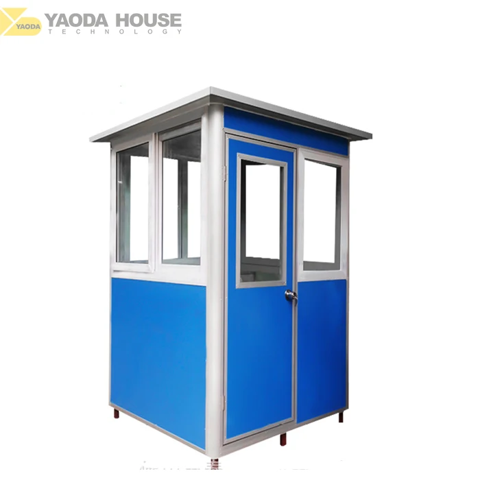 Cheap Easy Assembly Sandwich Panel Outhouse Prefabricated Portable Security Booth for Sale